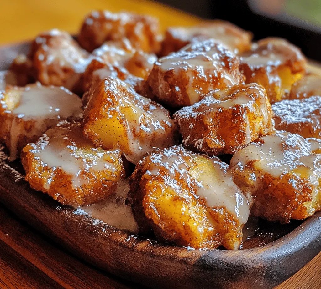 Delve into the delightful world of homemade treats with our irresistible Cinnamon-Glazed Apple Fritter Bites. These bite-sized wonders combine the tartness of fresh apples with a sweet, cinnamon-infused glaze, making them perfect for any occasion. Whether you’re seeking a comforting dessert or a unique breakfast option, these fritter bites promise to bring warmth and joy to your table. In this article, we will explore the intricacies of the recipe, provide you with detailed instructions, and highlight the ingredients that make these fritters a must-try.