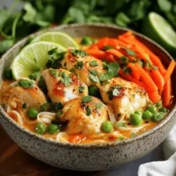 If you’re looking to spice up your weeknight dinners or impress guests with a flavorful meal, this 30-minute Thai Chicken Noodle Soup is the perfect solution. This dish brings together the vibrant, aromatic flavors of Thai cuisine in a quick and easy recipe that anyone can master. Featuring tender chicken, fragrant spices, and fresh vegetables all nestled in a creamy coconut broth, it’s a dish that not only satisfies the palate but also warms the soul.