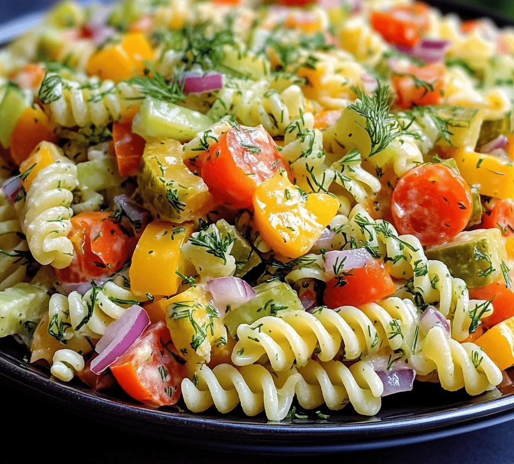 Pasta salads have secured their place as a beloved staple in gatherings, picnics, and summer meals. Their versatility allows for endless variations, accommodating diverse tastes and preferences. Among these delightful options, Dill Pickle Pasta Salad stands out with its unique twist. The infusion of dill pickles introduces a tangy flavor profile that resonates beautifully with various cuisines, making it a refreshing complement to any meal. This pasta salad is not just about taste; it is about achieving a perfect balance of textures and flavors. The crunch of pickles, the creaminess of the dressing, and the heartiness of the pasta come together in a symphony of culinary delight. In this article, we will explore the nuances of Dill Pickle Pasta Salad, providing a thorough breakdown of its components and guiding you through the preparation process.