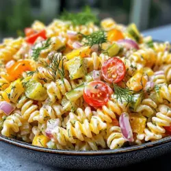 Pasta salads have secured their place as a beloved staple in gatherings, picnics, and summer meals. Their versatility allows for endless variations, accommodating diverse tastes and preferences. Among these delightful options, Dill Pickle Pasta Salad stands out with its unique twist. The infusion of dill pickles introduces a tangy flavor profile that resonates beautifully with various cuisines, making it a refreshing complement to any meal. This pasta salad is not just about taste; it is about achieving a perfect balance of textures and flavors. The crunch of pickles, the creaminess of the dressing, and the heartiness of the pasta come together in a symphony of culinary delight. In this article, we will explore the nuances of Dill Pickle Pasta Salad, providing a thorough breakdown of its components and guiding you through the preparation process.