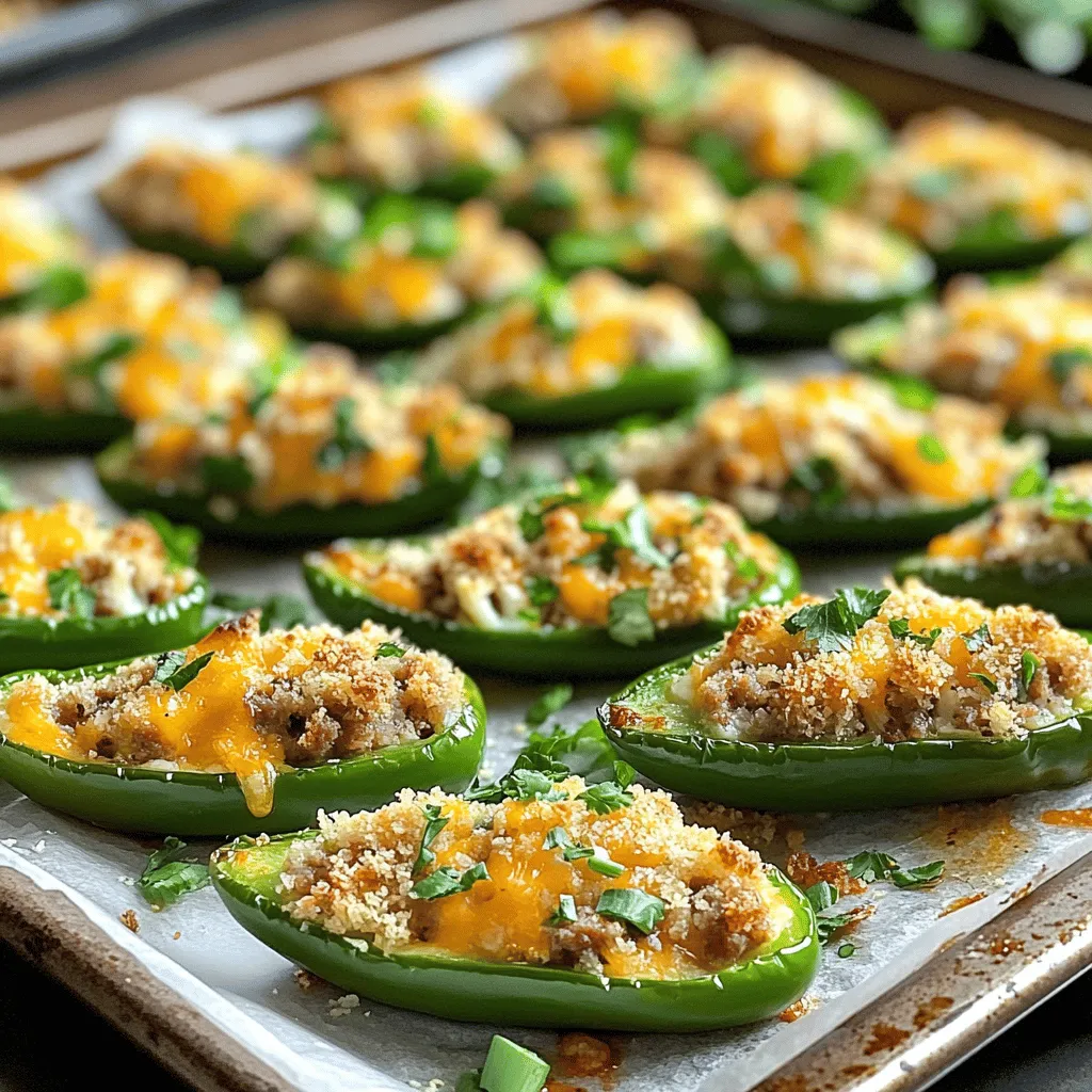 In the vibrant world of spicy appetizers, few dishes can match the crowd-pleasing allure of stuffed jalapeños. These bite-sized wonders are not only a favorite at gatherings and parties but also make for a comforting snack at home. What makes them truly special is the delightful combination of flavors that come together in each bite. The heat from fresh jalapeños, the savory richness of spicy Italian sausage, and the creamy texture of cheese create a symphony of taste that excites the palate.