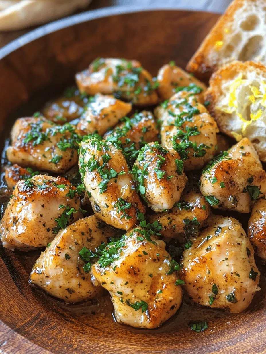 To create the perfect Garlic Butter Chicken Bites, it’s essential to understand the role of each ingredient in the dish. Let's break down the key components that come together to make this recipe a standout.