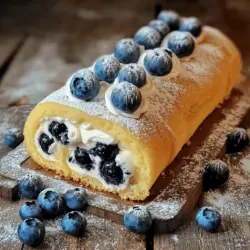 If you’re looking for a dessert that combines visual appeal with mouthwatering flavor, the delightful blueberry roll cake is a perfect choice. This charming cake features a light, airy sponge rolled around a luscious filling, often adorned with fresh blueberries that not only elevate the look but also enhance the taste. The contrast of the fluffy cake and the juicy blueberries creates a delightful experience for the senses, making it a favorite among dessert lovers.