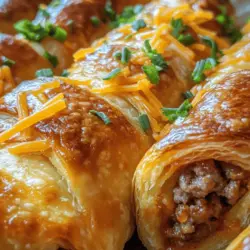 To truly appreciate the Savory Rotel Sausage & Cream Cheese Crescents, it’s essential to understand the role of each ingredient in achieving the desired flavor and texture. Here’s a closer look at what you'll need: