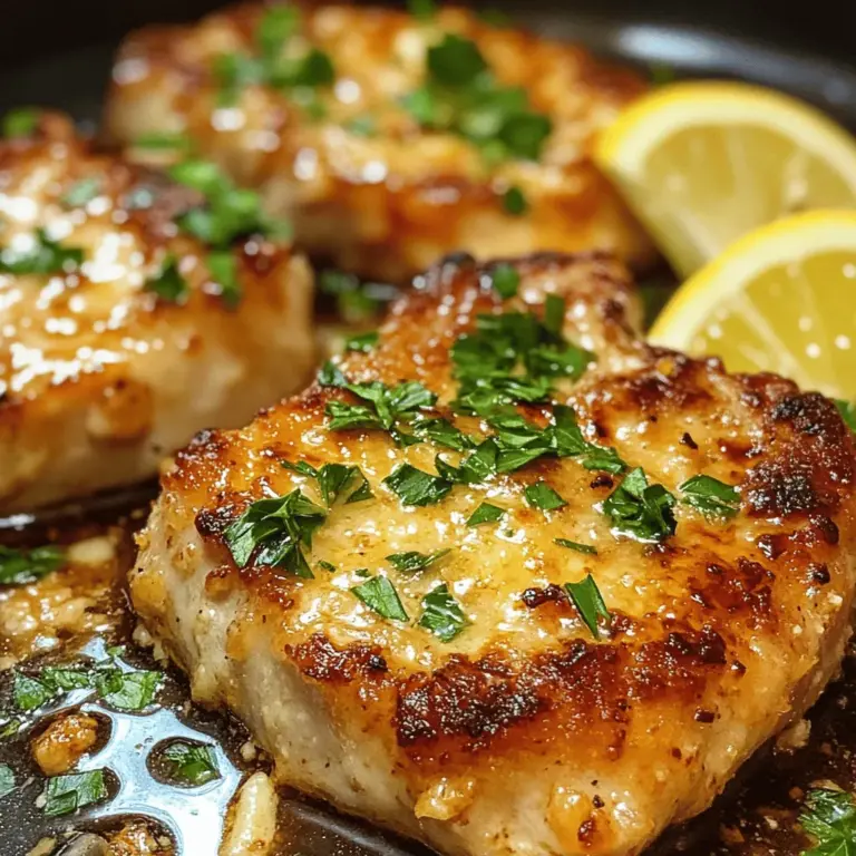 Garlic Parmesan Pork Chops are the perfect marriage of succulent, juicy pork and a crispy, cheesy crust that is sure to elevate any dinner table. This dish beautifully balances flavors and textures, providing an unforgettable culinary experience that appeals to both gourmet enthusiasts and home cooks alike. Whether you are planning a cozy weeknight dinner or a special occasion feast, these pork chops are versatile enough to fit the bill.