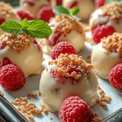 When it comes to desserts that combine elegance with indulgence, few can rival the decadent allure of white chocolate raspberry cheesecake balls. This delightful treat marries the rich creaminess of traditional cheesecake with the tart brightness of fresh raspberries, all wrapped in a luscious coating of velvety white chocolate. Each bite offers a harmonious blend of flavors and textures, making these cheesecake balls an irresistible choice for any gathering or celebration.