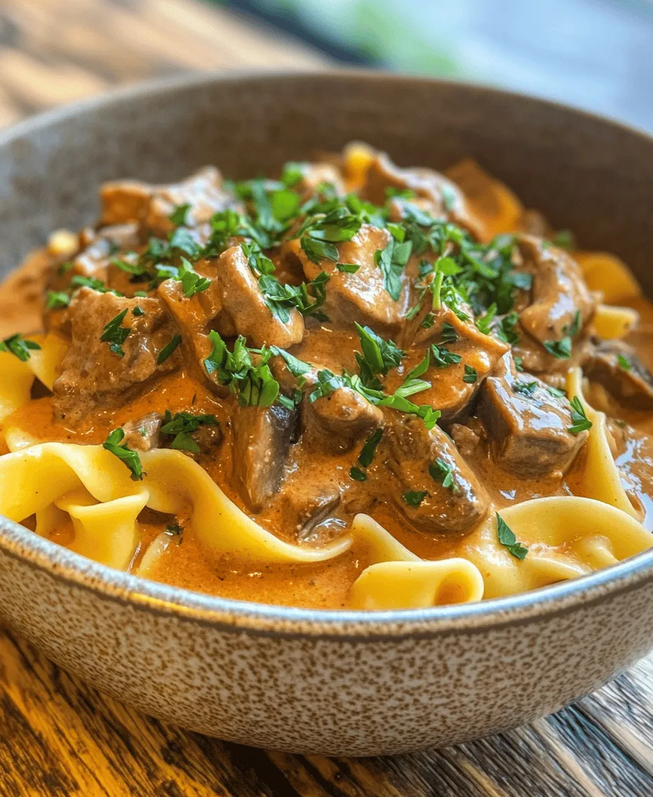 In our fast-paced lives, comfort food holds a special place in our hearts and kitchens. It evokes feelings of warmth, nostalgia, and satisfaction, offering a refuge from the stresses of daily life. One dish that embodies these qualities is the classic Beef Stroganoff. Known for its rich, creamy flavors and savory ingredients, this hearty meal has become a beloved staple in many households.