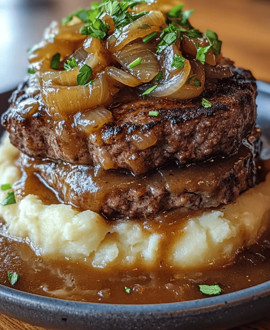 When it comes to comfort food, few dishes evoke the warm, nostalgic feelings of home quite like Sizzling Hamburger Steak with Savory Onions & Gravy. This classic American dish combines the hearty flavors of juicy hamburger steaks with a rich, savory gravy, creating a meal that is both satisfying and indulgent. The sizzling sound as it hits the plate and the aroma of savory onions wafting through the air make this dish a family favorite that warms hearts and bellies alike.