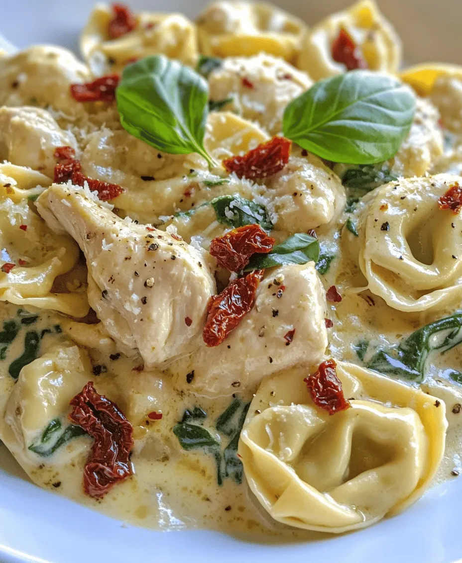 To elevate your Marry Me Chicken Tortellini, incorporating vegetables is essential for both flavor and nutrition. The timing of when you add sun-dried tomatoes and spinach can significantly impact the final dish's texture and taste. For optimal results, begin by sautéing your chicken and aromatics as outlined in the recipe. Once the chicken is cooked through and tender, it’s the perfect moment to introduce the sun-dried tomatoes. Their rich, concentrated flavor enhances the dish, providing a delightful contrast to the creamy sauce.