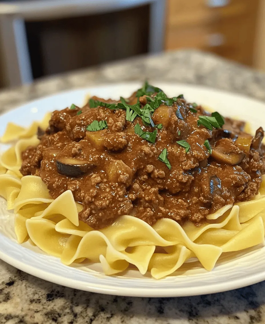 Ground Beef Stroganoff is a beloved classic that brings warmth and comfort to countless dinner tables. This hearty dish, with its savory beef, creamy sauce, and tender noodles, has earned its place as a staple in many households. It’s the kind of meal that wraps you in a cozy embrace, perfect for those chilly evenings when you need something satisfying and delicious. While traditional beef stroganoff often uses cuts of beef, this version simplifies the process without sacrificing flavor, making it an ideal choice for busy weeknights.