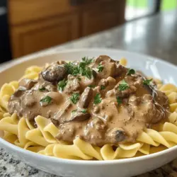 Ground Beef Stroganoff is a beloved classic that brings warmth and comfort to countless dinner tables. This hearty dish, with its savory beef, creamy sauce, and tender noodles, has earned its place as a staple in many households. It’s the kind of meal that wraps you in a cozy embrace, perfect for those chilly evenings when you need something satisfying and delicious. While traditional beef stroganoff often uses cuts of beef, this version simplifies the process without sacrificing flavor, making it an ideal choice for busy weeknights.