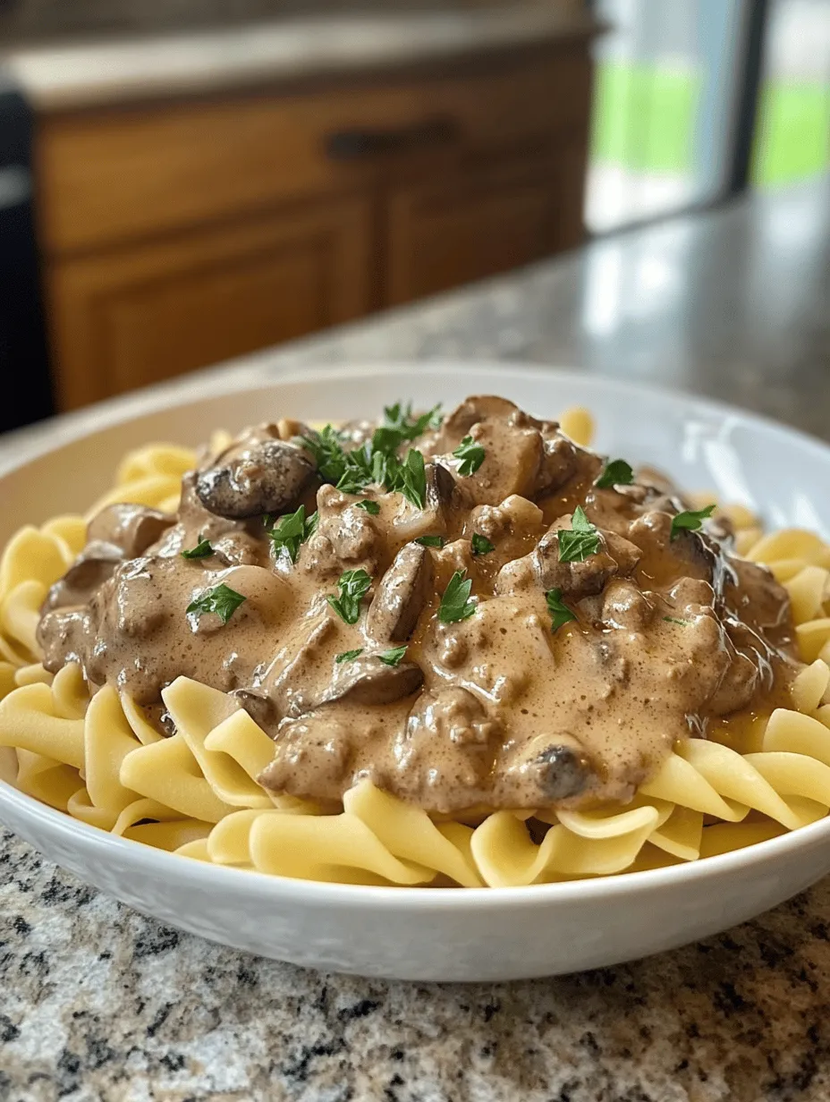 Ground Beef Stroganoff is a beloved classic that brings warmth and comfort to countless dinner tables. This hearty dish, with its savory beef, creamy sauce, and tender noodles, has earned its place as a staple in many households. It’s the kind of meal that wraps you in a cozy embrace, perfect for those chilly evenings when you need something satisfying and delicious. While traditional beef stroganoff often uses cuts of beef, this version simplifies the process without sacrificing flavor, making it an ideal choice for busy weeknights.