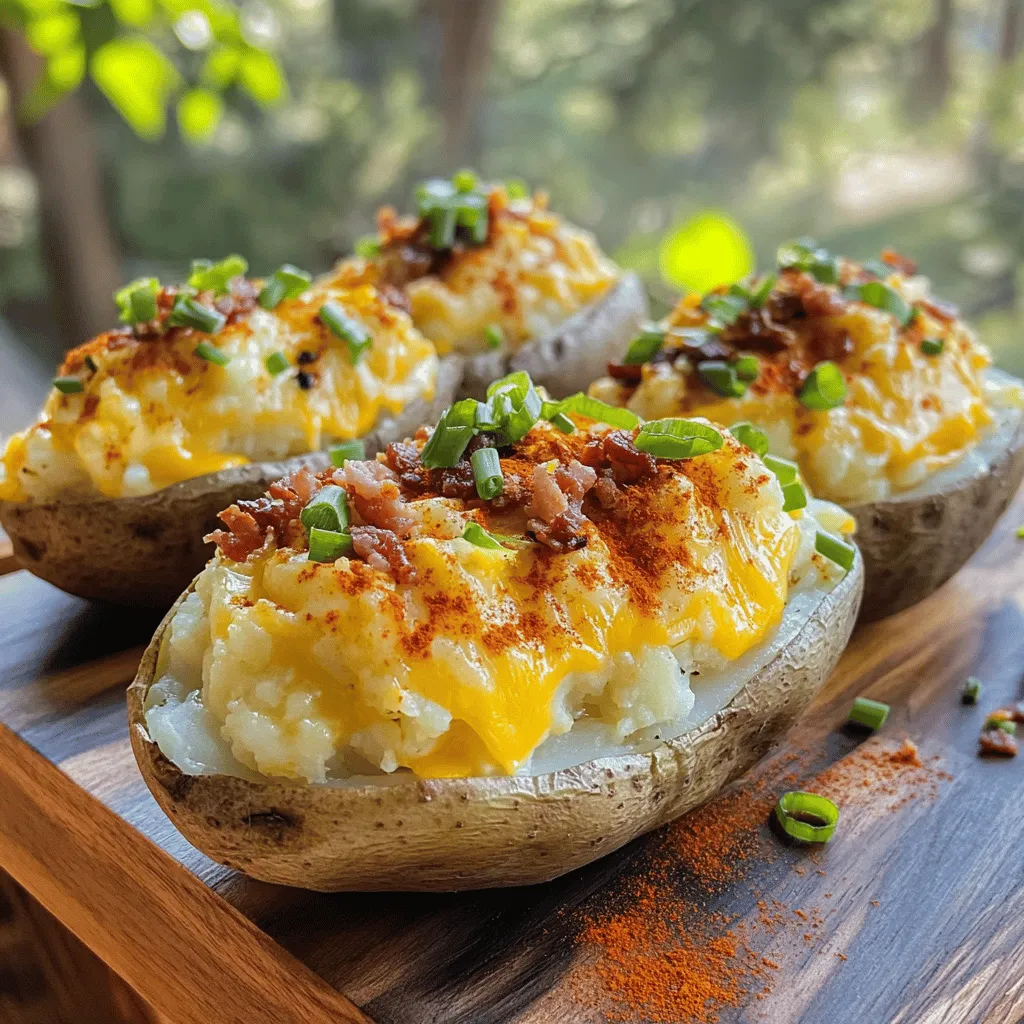 Deluxe Stuffed Twice-Baked Potatoes Recipe