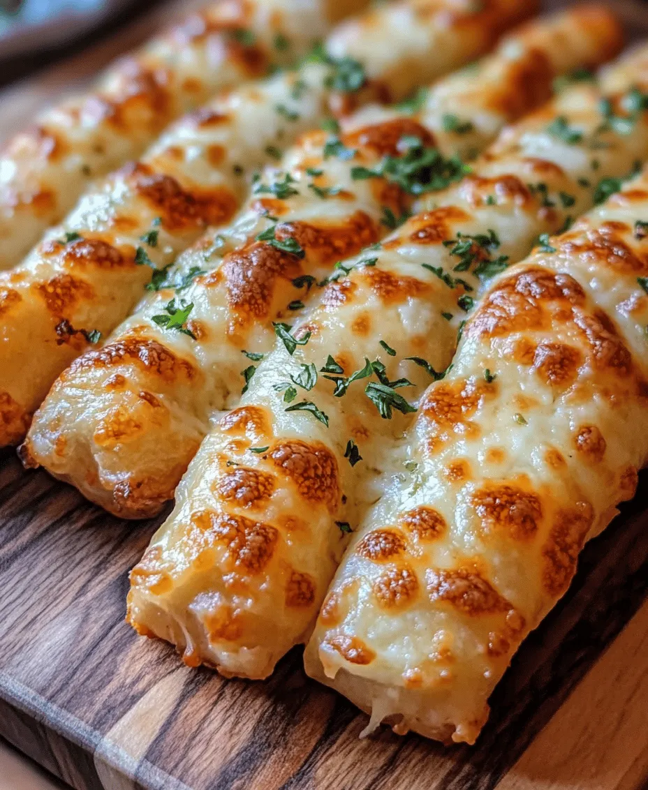 Delve into the delightful world of Italian cuisine with our Cheesy Italian Delight Sticks. This recipe combines the irresistible flavors of mozzarella and Parmesan cheese with aromatic herbs, creating a mouthwatering snack that is perfect for any occasion. Whether you're hosting a gathering, looking for a quick appetizer, or simply craving a cheesy treat, these breadsticks are sure to impress. The combination of gooey cheese, fragrant herbs, and warm, fluffy bread makes for a dish that not only satisfies but also brings the warmth and comfort of Italy right into your kitchen.