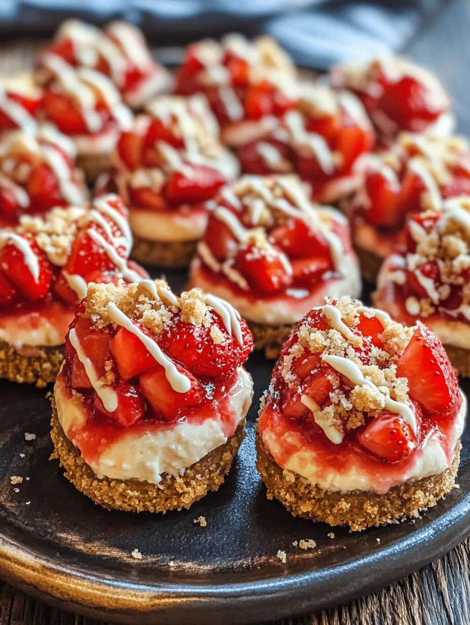 If you're on the lookout for a delectable dessert that requires minimal effort yet promises maximum flavor, look no further than Strawberry Cheesecake Crunch Bites. This easy, no-bake recipe is a delightful twist on traditional cheesecake, perfectly marrying the creamy richness of cheesecake with the bright, fresh taste of strawberries. Whether you're hosting a gathering, celebrating a special occasion, or simply treating yourself after a long day, these bite-sized delights are sure to impress.