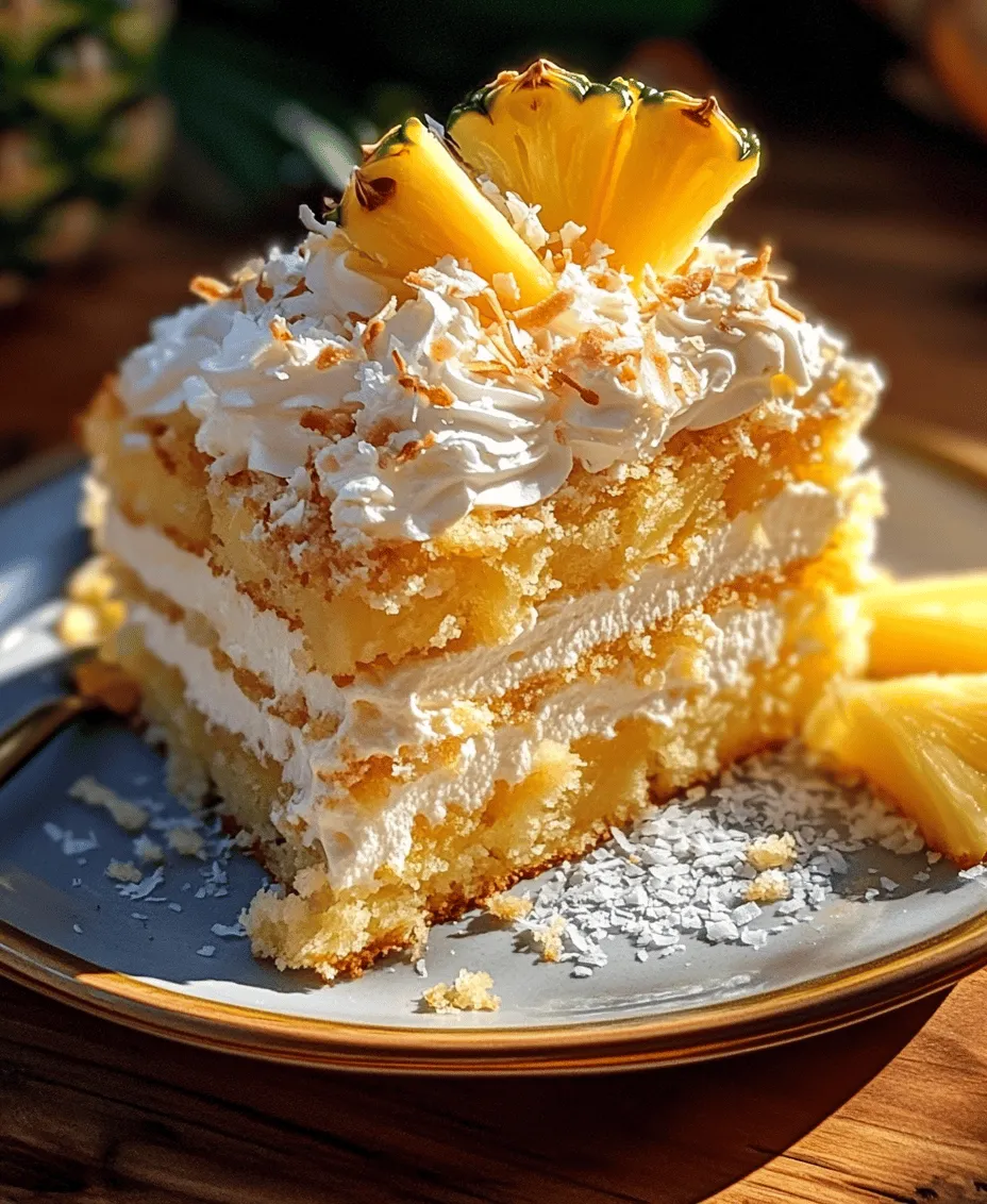 To craft the perfect Pineapple Heaven Cake, it’s essential to understand the role each ingredient plays in achieving the desired flavor, texture, and appearance. Let’s explore the key components that come together to create this tropical delight: