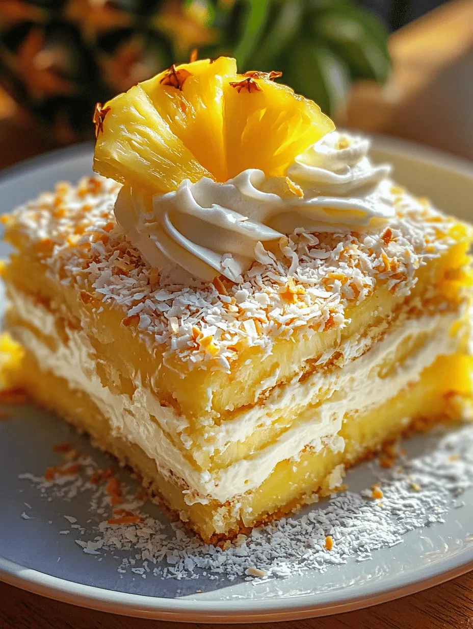 To craft the perfect Pineapple Heaven Cake, it’s essential to understand the role each ingredient plays in achieving the desired flavor, texture, and appearance. Let’s explore the key components that come together to create this tropical delight: