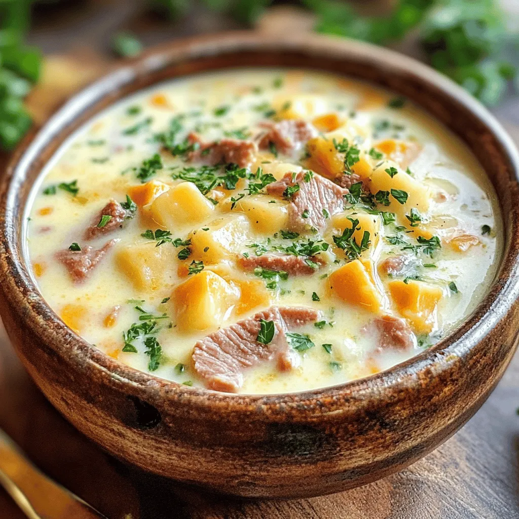 If you're a fan of the classic Reuben sandwich, you'll love this Keto Reuben Soup. This delicious low-carb alternative captures all the bold flavors and comforting essence of the traditional dish while keeping your carbohydrate intake in check. Imagine a creamy, rich soup filled with tender bits of corned beef, tangy sauerkraut, and melted Swiss cheese. It’s the perfect meal for those chilly evenings when you're craving something warm and satisfying.