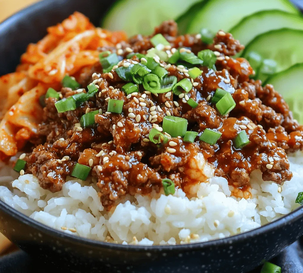 If you're searching for a dish that tantalizes the taste buds while providing a satisfying meal, look no further than the Spicy Korean Ground Beef Bowl. This recipe is a delightful fusion of flavors, combining the savory richness of ground beef with the vibrant zest of Korean cuisine. Known for its bold and spicy profiles, Korean food has gained immense popularity around the globe, captivating food lovers with its unique blends of sweet, salty, and spicy elements. The Spicy Korean Ground Beef Bowl embodies all these characteristics, making it not just a meal but an experience that transports you to the bustling streets of Seoul.