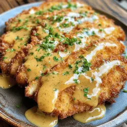 If there's one dish that can effortlessly bring a sense of comfort to the dinner table, it's the Crunchy Pork Schnitzel with Zesty Dijon Gravy. This delightful meal combines the satisfying crunch of perfectly breaded pork chops with the rich, tangy flavor of a creamy Dijon gravy, making it a favorite for many food enthusiasts. The crispy texture of the schnitzel, paired with the zesty gravy, elevates this dish beyond simple comfort food, transforming it into an experience that tantalizes the taste buds and warms the soul.