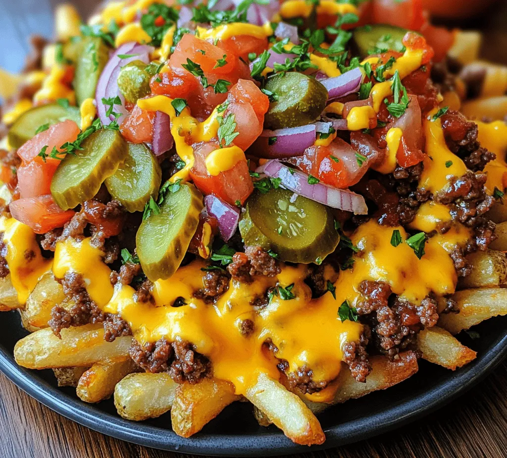 Imagine biting into a plate of golden, crispy fries topped with seasoned ground beef, gooey melted cheese, and a medley of your favorite burger toppings. This is the enticing world of Cheeseburger Fries, a delightful fusion dish that marries the classic comfort of cheeseburgers with the satisfying crunch of fries. As comfort food continues to surge in popularity, Cheeseburger Fries have emerged as a go-to option for gatherings, parties, and family dinners.