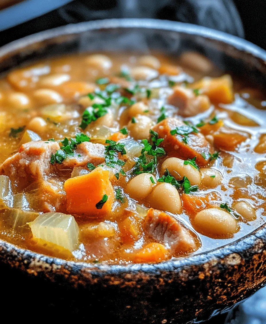 Ham and bean soup is more than just a delightful meal; it carries with it a rich history that spans across various cultures and regions. Its origins can be traced back to the resourceful cooking practices of early settlers and rural communities, where nothing went to waste. The combination of ham, a readily available meat, with beans, a staple food source, made for a filling and economical dish.