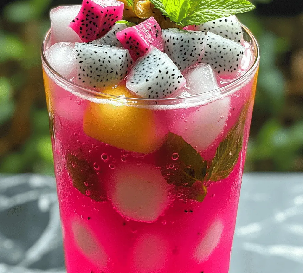 In recent years, mocktails have surged in popularity, capturing the attention of both casual drinkers and health enthusiasts alike. These non-alcoholic beverages offer a sophisticated alternative to traditional cocktails, allowing everyone to participate in social gatherings without the effects of alcohol. The Dragon Fruit Delight Mocktail stands out among the array of options available, thanks to its vibrant color, refreshing taste, and healthful ingredients. This delightful drink is not only a feast for the eyes but also a nourishing choice that can elevate any occasion.