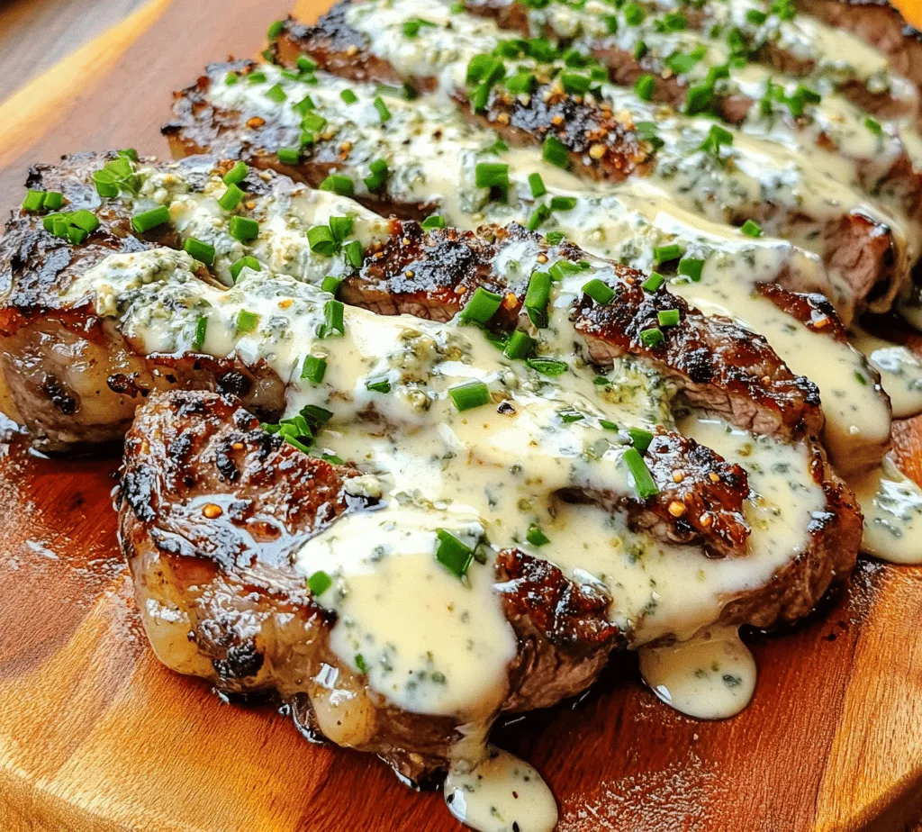 Savory ribeye steaks with creamy blue cheese sauce embody the epitome of gourmet dining at home. This dish is celebrated not just for its robust flavor profile but also for its ability to transform any meal into a special occasion. The ribeye steak, known for its rich marbling and tenderness, pairs exquisitely with the velvety blue cheese sauce, creating a symphony of flavors that is both indulgent and satisfying. Whether you're hosting a dinner party, celebrating a special milestone, or simply indulging in a weekend treat, this recipe promises to impress.