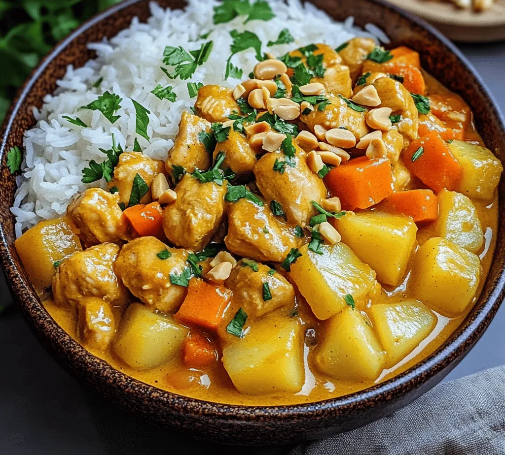 In the world of culinary delights, Chicken Massaman Curry stands out as a rich, aromatic dish that beautifully marries the warmth of spices with the creaminess of coconut milk. Originating from Thailand, this unique curry is a favorite for its comforting flavors and hearty ingredients. Its name derives from the Persian word 