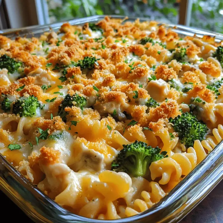 To create this delicious Cheesy Broccoli Chicken Noodle Delight, you'll need a selection of ingredients that not only enhance the flavor but also contribute to its nutritional profile. Each component plays a vital role, ensuring that every mouthful is packed with goodness.