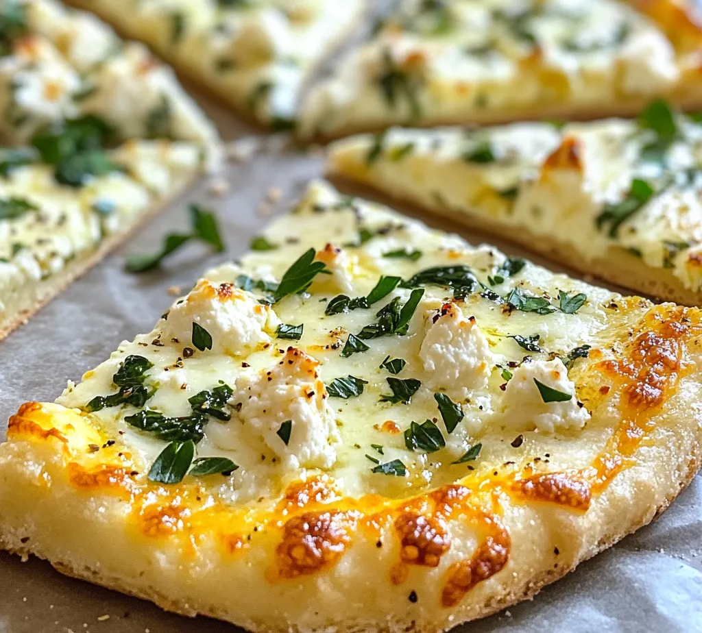 Dive into the delightful world of Greek-inspired flavors with our Greek Roasted Garlic Spinach White Pizza. This mouthwatering recipe is a beautiful fusion of creamy ricotta cheese, savory roasted garlic, and fresh spinach, all resting atop a perfectly crispy pizza crust. Not only does this pizza tantalize the taste buds, but it also offers a nutritious twist on a classic favorite, making it ideal for a quick weeknight dinner or a gathering with friends. The blend of flavors and textures in this dish showcases the essence of Mediterranean cuisine, paying homage to the rich culinary traditions of Greece while ensuring a satisfying meal for everyone at the table.