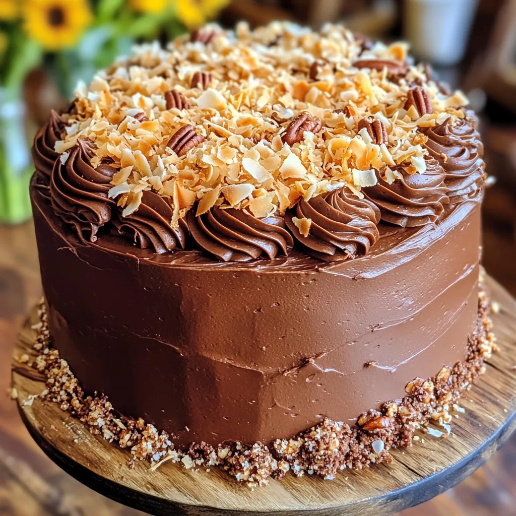 German Chocolate Cake is a beloved dessert that has captured the hearts and taste buds of chocolate lovers around the world. Known for its rich, indulgent layers, this cake offers a delightful combination of flavors and textures that create a truly heavenly experience. The cake's signature feature lies not only in its decadent chocolate layers but also in its unique coconut and pecan frosting that adds a delightful crunch and sweetness to each bite.