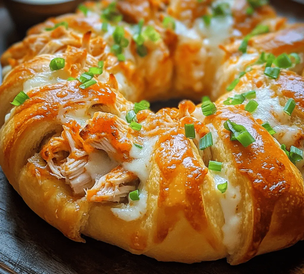 Are you looking for an irresistible dish that combines the savory goodness of buffalo chicken with the comforting embrace of crescent rolls? Look no further than the Buffalo Chicken Crescent Ring! This delightful recipe is perfect for a variety of occasions—whether you’re hosting a game day gathering, preparing a family dinner, or simply wanting to impress your guests with a unique culinary creation.