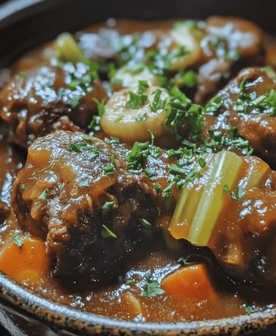 Caramelizing the meat and vegetables in your Oxtail Bourguignon is a crucial step that enhances the overall flavor profile of the dish. When you sear the oxtail, you create a Maillard reaction, which not only browns the meat but also develops deep, rich flavors that will enrich the entire stew. The sugars in the onions and garlic also caramelize, adding sweetness and complexity. These flavorful foundations provide a robust backdrop for the wine and broth that you will incorporate later, ensuring that every bite is tantalizingly savory.