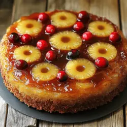 As the holiday season approaches, the search for the perfect dessert to impress guests and family members becomes a delightful adventure. One such treat that combines visual appeal with irresistible flavor is the Cranberry Pineapple Upside-Down Cake Delight. This stunning dessert offers an enchanting interplay of sweet and tart, thanks to the fresh cranberries and juicy pineapple that take center stage. Not only does it provide a feast for the eyes with its vibrant colors, but it also tantalizes the taste buds, making it an ideal choice for festive gatherings or special celebrations.