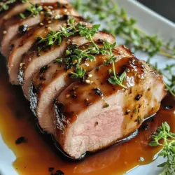 Welcome to a culinary adventure that will tantalize your taste buds and impress your guests – the Honey Balsamic Pork Tenderloin. This dish beautifully marries the tenderness of pork with the rich, complex flavors of a honey balsamic glaze. It’s a perfect choice for a quick weeknight dinner or a fancy weekend gathering, providing an elegant touch without demanding hours of your time in the kitchen.