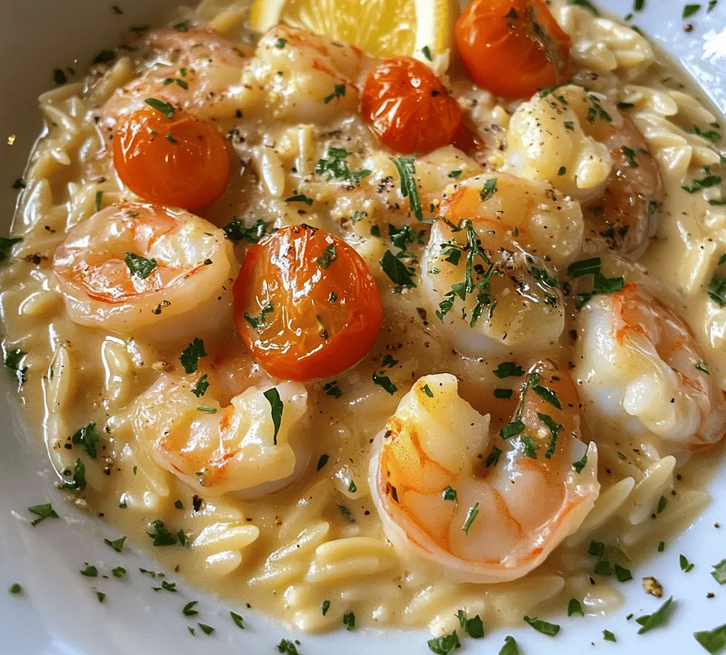 Imagine a dish that encapsulates the essence of a coastal Italian bistro, with the soothing sounds of waves and the enticing aroma of garlic and butter wafting through the air. Shrimp Orzo in Creamy Wine Sauce is just that—a delightful blend of flavors and textures that transports you to a sun-drenched Mediterranean terrace with every bite. This dish is not only perfect for weeknight dinners but can easily elevate any special occasion with its elegant presentation and rich, creamy sauce.