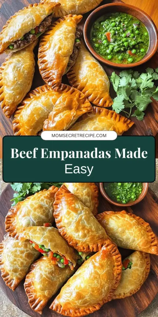 Savor the rich flavors of our savory beef empanadas recipe, a delightful culinary journey that fits perfectly for any occasion! Discover the easy steps to create these flaky, golden pastries filled with flavorful ground beef, veggies, and spices. Whether you're hosting a gathering or enjoying a cozy dinner, these empanadas are a crowd-pleaser. Click through to explore the full recipe and bring this delicious dish to your table today!