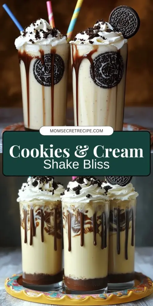 Indulge in the creamy bliss of a Cookies & Cream Delight Shake, the perfect dessert for all ages. This recipe combines rich vanilla ice cream and crunchy Oreo cookies to create a frosty treat that’s ideal for any occasion, from birthday parties to cozy nights in. With just a few simple steps, you can whip up this decadent shake in no time. Click through to explore the full recipe and discover creative serving ideas that will wow your friends and family!