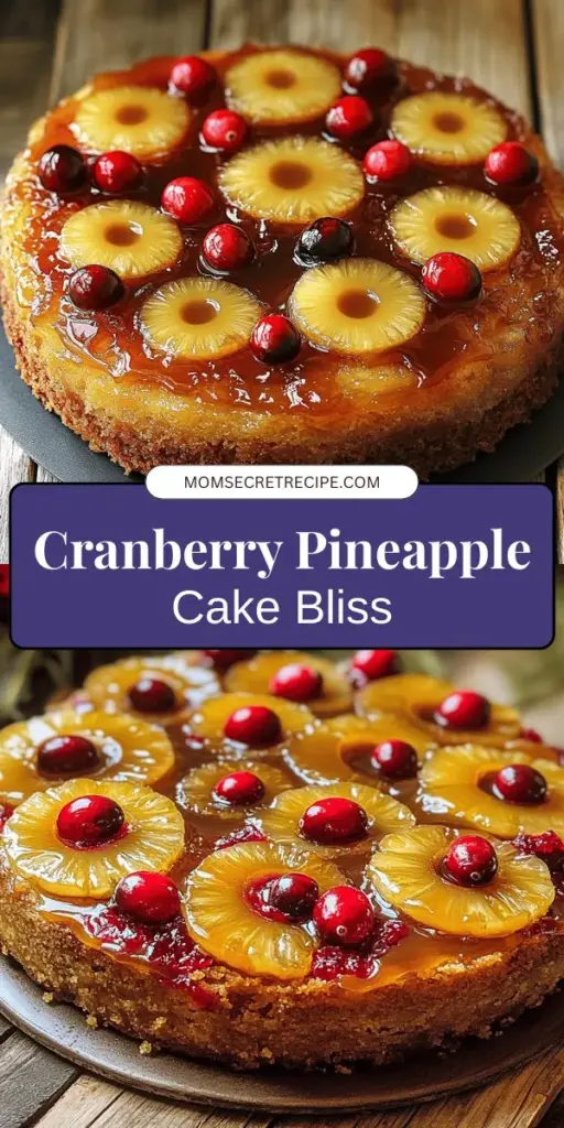 Elevate your holiday dessert game with this stunning Cranberry Pineapple Upside-Down Cake Delight! This festive treat combines the tangy burst of fresh cranberries with the sweetness of juicy pineapple, creating a visually appealing centerpiece for any gathering. Simple enough for beginner bakers, it's sure to impress your guests. Discover how to make this delightful cake and indulge in the flavors of the season. Click to explore the full recipe!