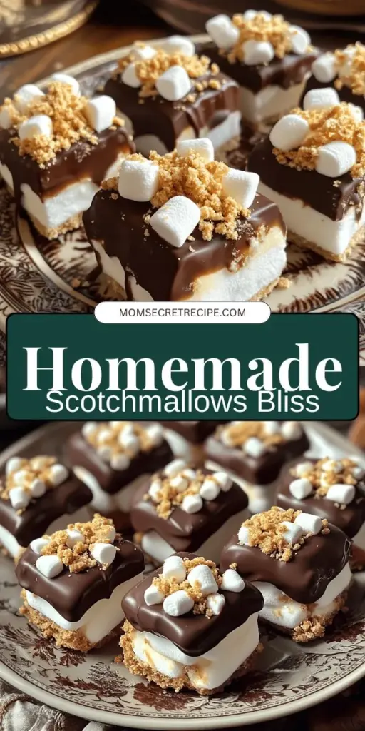 Discover the magic of Easy Scotchmallows, the ultimate homemade treat that combines chewy marshmallows, smooth chocolate, and a crunchy Graham cracker base. With a simple step-by-step guide, you'll learn how to create these delightful candies that are perfect for any occasion. Impress your friends and family with your candy-making skills! Click through to explore the full recipe and make your own batch of delicious Scotchmallows today.