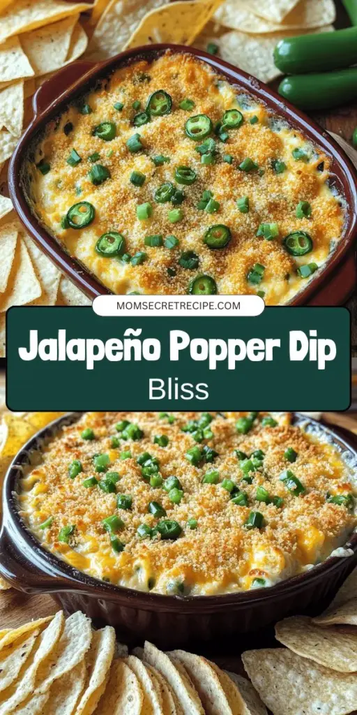 Elevate your next gathering with the ultimate crowd-pleaser: Cheesy Jalapeño Popper Dip! This creamy, cheesy delight blends rich flavors with a spicy kick, making it the perfect appetizer for any occasion. Easy to prepare and sure to impress, this dip is perfect for game days, parties, or cozy nights in. Discover the step-by-step recipe and tips to customize it just the way you like. Click through now to explore this delicious dip that everyone will adore!