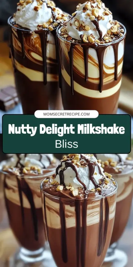 Satisfy your cravings with this delicious Nutty Delight Nutella Milkshake recipe! Combining rich Nutella and creamy peanut butter with vanilla ice cream, this milkshake is perfect for any occasion. Discover easy preparation steps and creative variations to elevate your homemade treat. Click through to explore the full recipe and indulge in a sweet adventure that's sure to impress everyone!