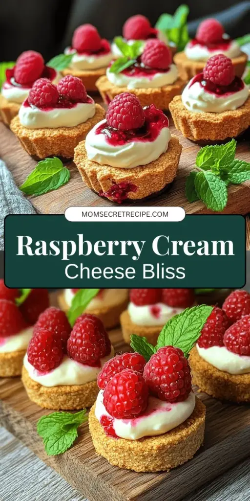 Savor the flavors of summer with these irresistible Raspberry Cream Cheese Bites! This delightful recipe combines the tartness of fresh raspberries with smooth cream cheese, all nestled in a crunchy graham cracker crust. Perfect for any occasion, these bites are not only delicious but also easy to make. Ready to impress your guests or enjoy a sweet indulgence at home? Click through to explore the step-by-step recipe and create a treat that will leave everyone wanting more!