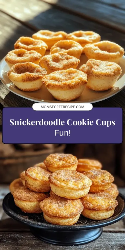 Indulge in the delightful world of Snickerdoodle Cookie Cups! This fun twist on the classic treat features a warm cinnamon-sugar flavor, soft and chewy texture, and endless filling possibilities like frosting or chocolate ganache. Perfect for parties or a sweet snack, these cookie cups are easy to make and sure to impress. Dive into our detailed recipe and tips for creating these scrumptious cookie cups—click now and start baking your new favorite dessert!