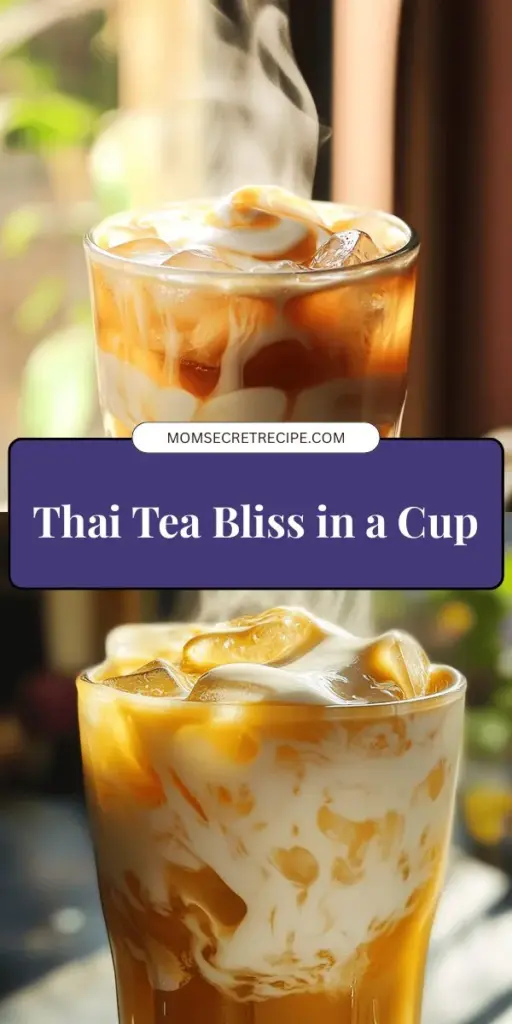 Discover the ultimate Thai Tea Delight recipe that will transport your taste buds straight to Thailand! This creamy and refreshing drink combines the rich flavors of black tea with sweetened condensed milk and a touch of sweetness, making it perfect for any occasion. Whether you're lounging at home or hosting friends, this delightful beverage is sure to impress. Click through now for step-by-step instructions and tips to make your own Thai Tea Delight today!