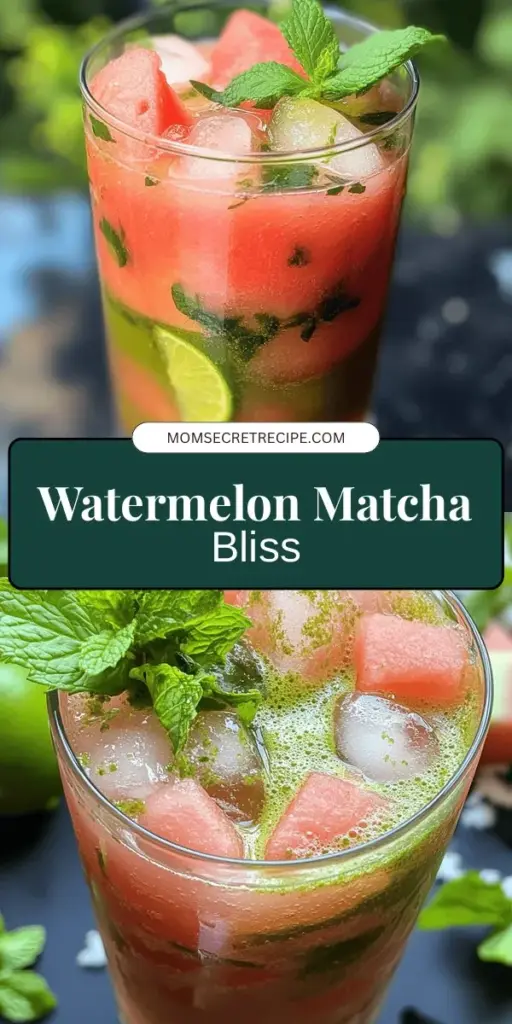 Cool down this summer with a vibrant Watermelon Matcha Refresher! This refreshing drink combines hydrating watermelon and energizing matcha tea, creating a delicious and healthy treat perfect for poolside relaxation or picnics. Packed with antioxidants and vitamins, this recipe is easy to make and entirely customizable. Discover how to whip up this delightful beverage and explore variations that suit your taste by visiting our blog now!