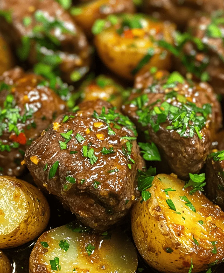 If you're looking for a comforting, hearty meal that practically cooks itself, the Slow Cooker Garlic Butter Beef Bites & Potatoes is your answer. This recipe combines tender beef sirloin with baby potatoes, all simmered in a rich garlic butter sauce that infuses every bite with flavor. The beauty of this dish lies not only in its taste but also in the simplicity of preparation. Just set it and forget it, allowing the slow cooker to work its magic while you attend to other tasks or simply relax.