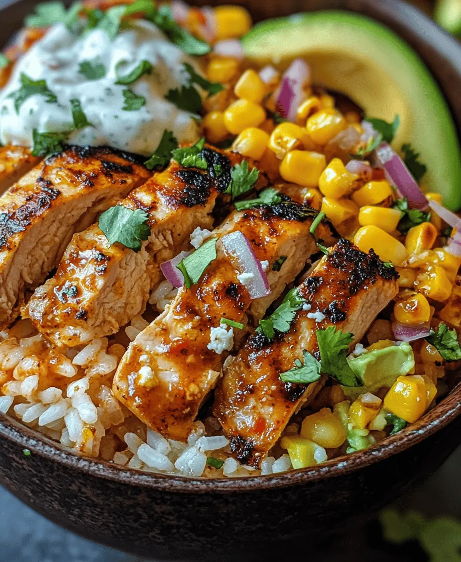 The Street Corn Chicken Rice Bowl is a delightful culinary creation that beautifully marries vibrant flavors and wholesome ingredients. This dish draws inspiration from the beloved street corn, or elote, a popular Mexican street food that features grilled corn slathered in mayonnaise, cheese, lime juice, and spices. The unique blend of flavors and textures in this rice bowl makes it not only a feast for the taste buds but also a visually appealing meal.