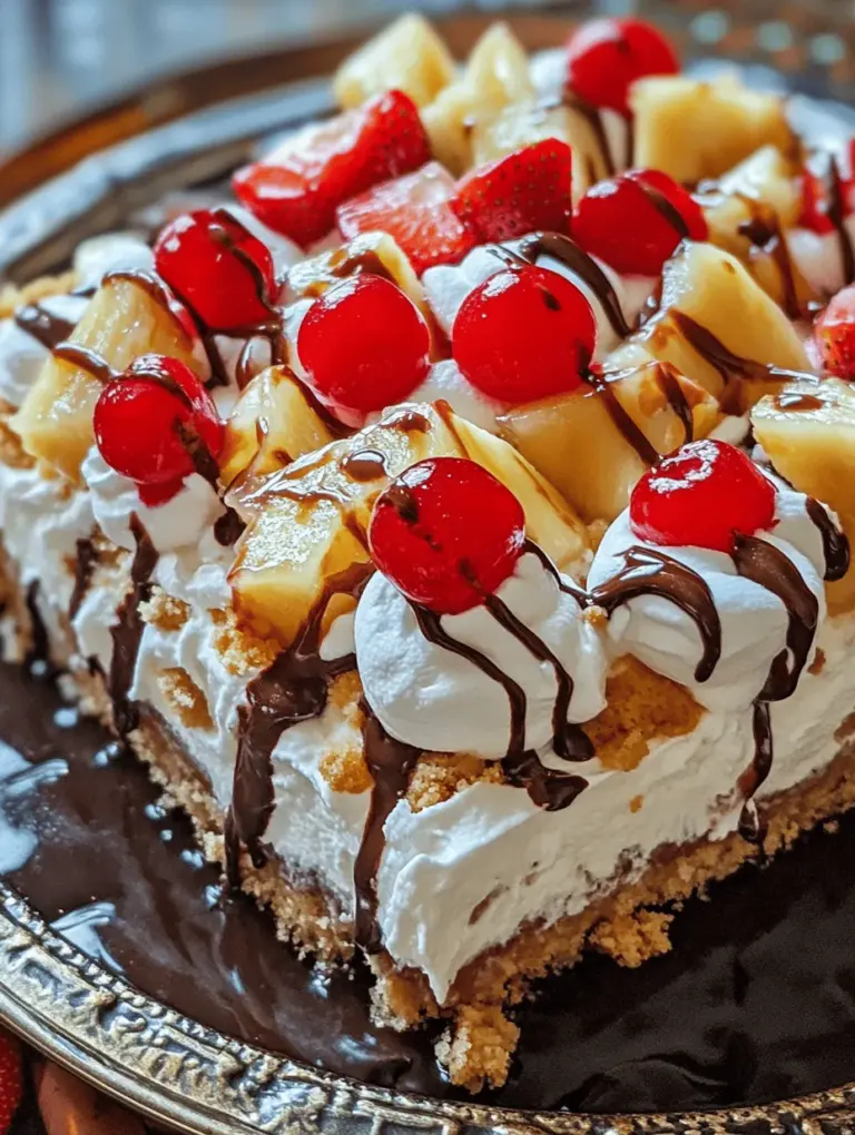 To create the No-Bake Banana Split Cake Delight, understanding the role of each ingredient is crucial. Here’s a breakdown of the key ingredients that come together to form this delightful dessert.